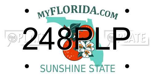 248PLP Florida License Plate