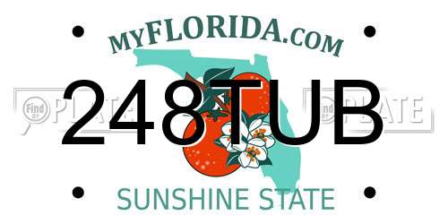 248TUB Florida License Plate