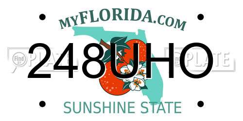 248UHO Florida License Plate