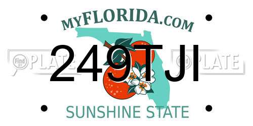 249TJI Florida License Plate