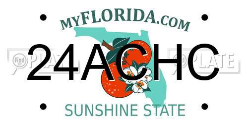 24ACHC Florida License Plate