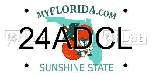 24ADCL Florida License Plate
