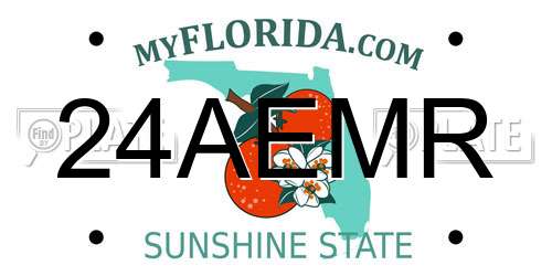 24AEMR Florida License Plate