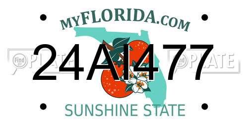 24AI477 Florida License Plate
