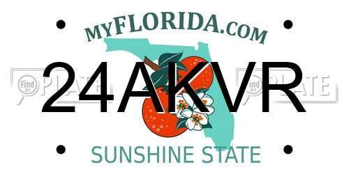 24AKVR Florida License Plate