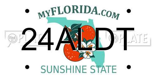 24ALDT Florida License Plate