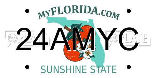 24AMYC Florida License Plate