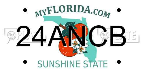 24ANCB Florida License Plate