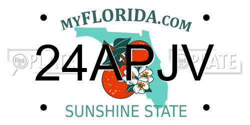 24APJV Florida License Plate