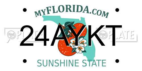 24AYKT Florida License Plate