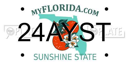 24AYST Florida License Plate