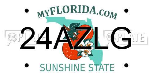 24AZLG Florida License Plate