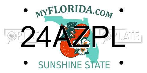 24AZPL Florida License Plate