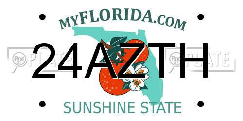 24AZTH Florida License Plate