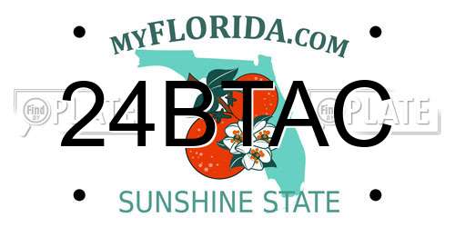 24BTAC Florida License Plate