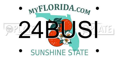 24BUSI Florida License Plate