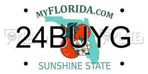 24BUYG Florida License Plate