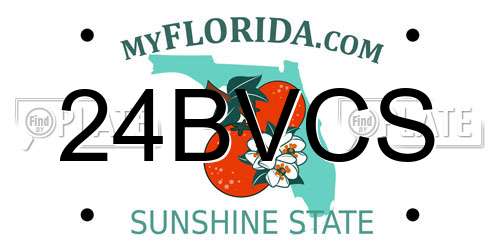 24BVCS Florida License Plate
