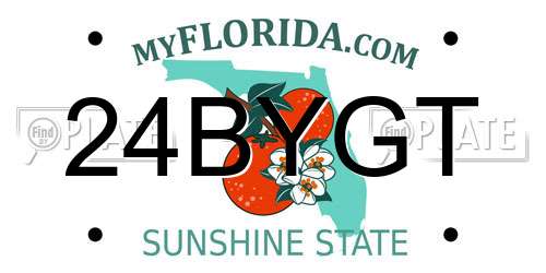 24BYGT Florida License Plate