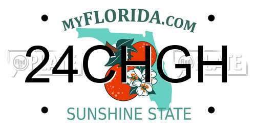 24CHGH Florida License Plate
