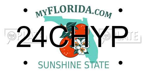 24CHYP Florida License Plate