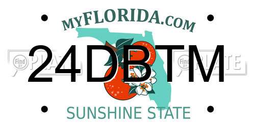 24DBTM Florida License Plate