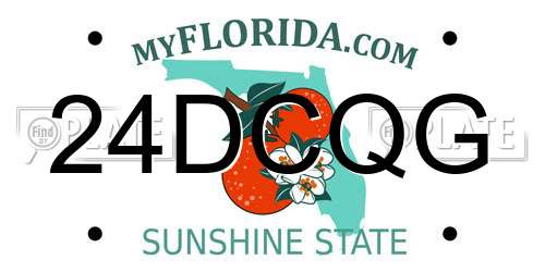 24DCQG Florida License Plate