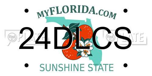 24DLCS Florida License Plate