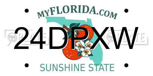 24DPXW Florida License Plate