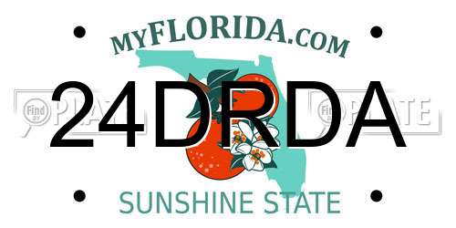 24DRDA Florida License Plate