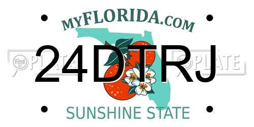 24DTRJ Florida License Plate