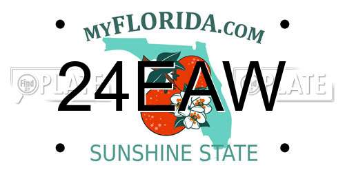 24EAW Florida License Plate