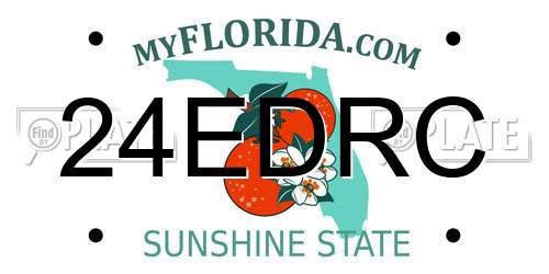 24EDRC Florida License Plate