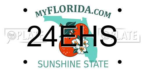 24EHS Florida License Plate