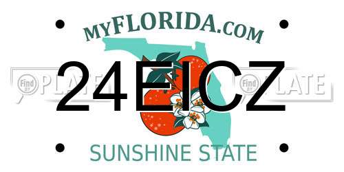 24EICZ Florida License Plate
