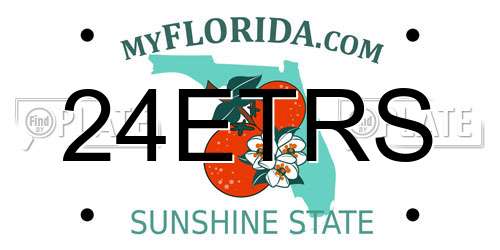 24ETRS Florida License Plate