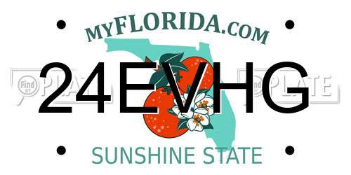 24EVHG Florida License Plate