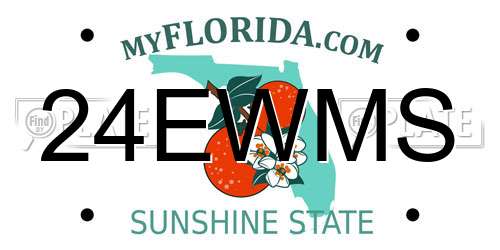 24EWMS Florida License Plate