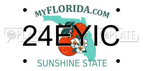 24EYIC Florida License Plate