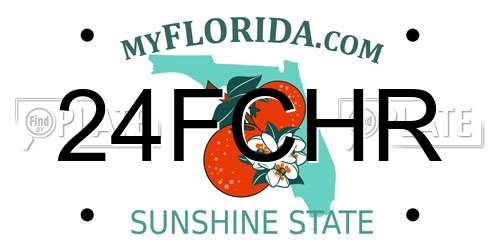 24FCHR Florida License Plate