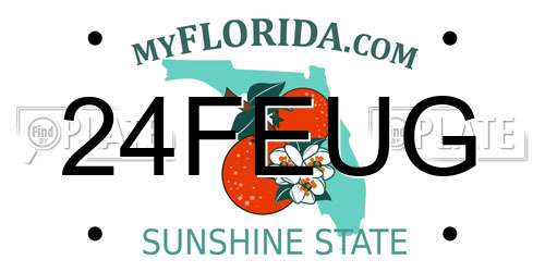 24FEUG Florida License Plate