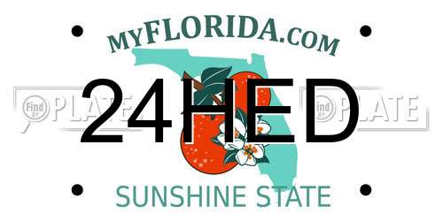 24HED Florida License Plate
