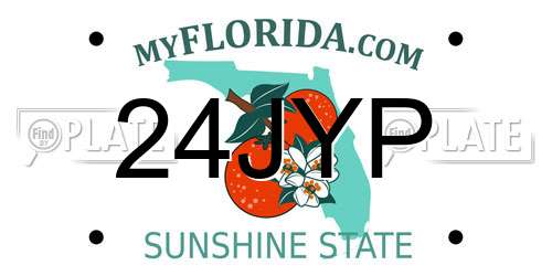 24JYP Florida License Plate