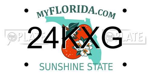 24KXG Florida License Plate