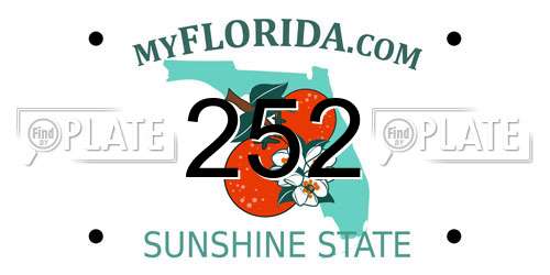 252 Florida License Plate
