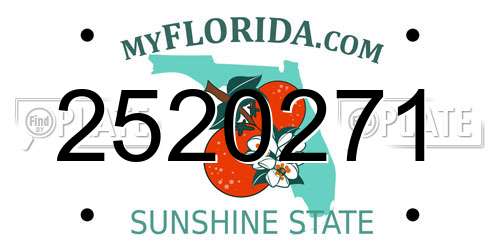 2520271 Florida License Plate