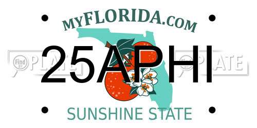 25APHI Florida License Plate
