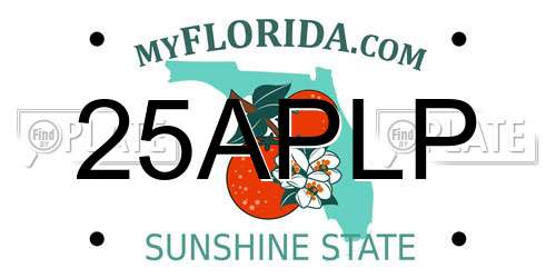25APLP Florida License Plate