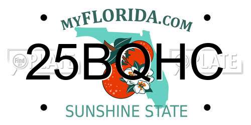 25BQHC Florida License Plate