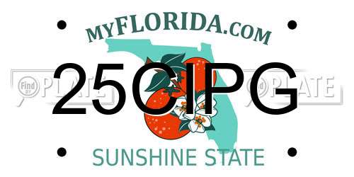 25CIPG Florida License Plate